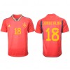 Herren Fußballbekleidung Spanien Jordi Alba #18 Heimtrikot WM 2022 Kurzarm